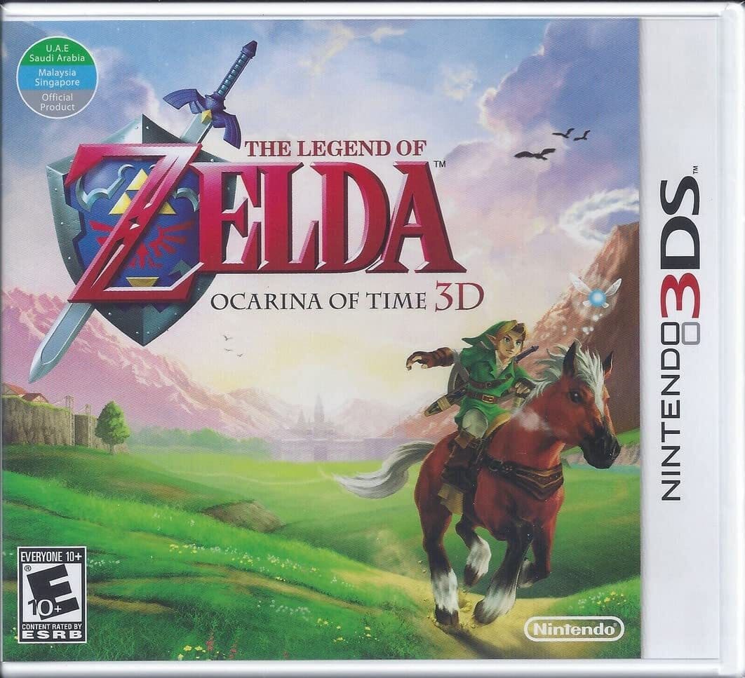 게임의 박스 커버 젤다의 전설 : Ocarina of Time 3d, 최고의 3DS 게임 중 하나는 여전히 사용 가능합니다.