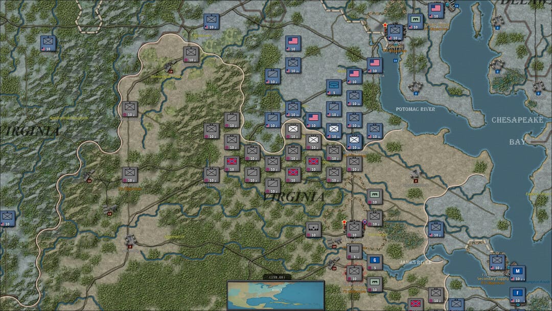 Game Strategic Command : American Civil War, Northern Virginia Front의 스크린 샷