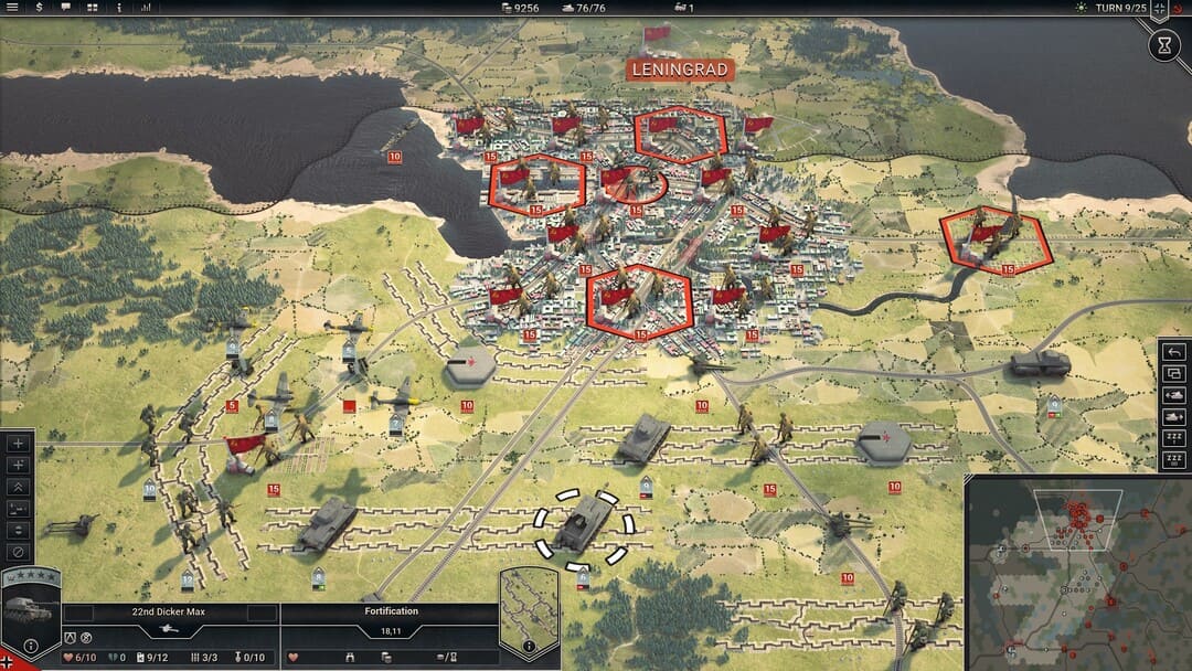 HEX 기반 Game Panzer Corps 2의 스크린 샷 