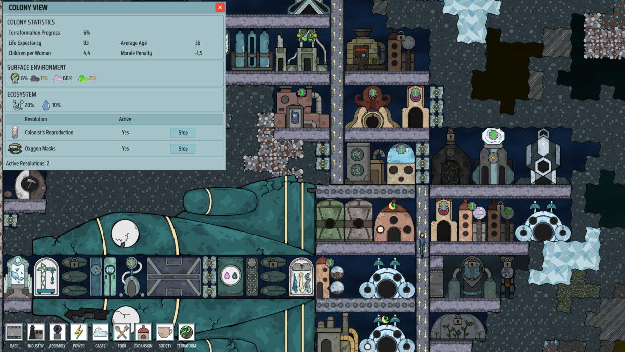 Exocolony : Planet Survival, Simplemole, Czech Strategy Exocolony는 정식 버전으로 출시됩니다.
