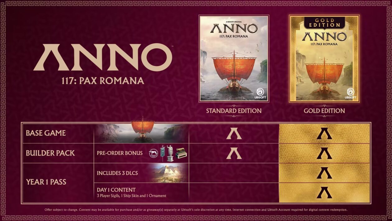 Anno 117 : Pax Romana, Ubisoft, 다음 주에 Special Demo Anno 117에 도착합니다 : Pax Romana
